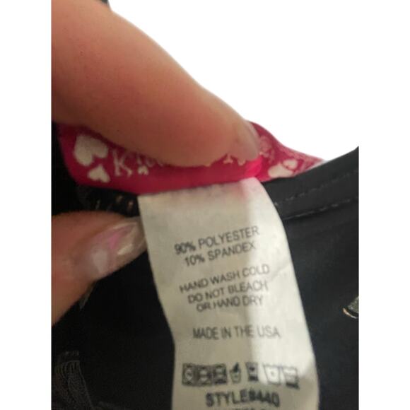 Vintage Hugs & Kisses Dainty Cottage Boho Plus Black Maxi Bodycon Slip Dress 3XL - Picture 3 of 5